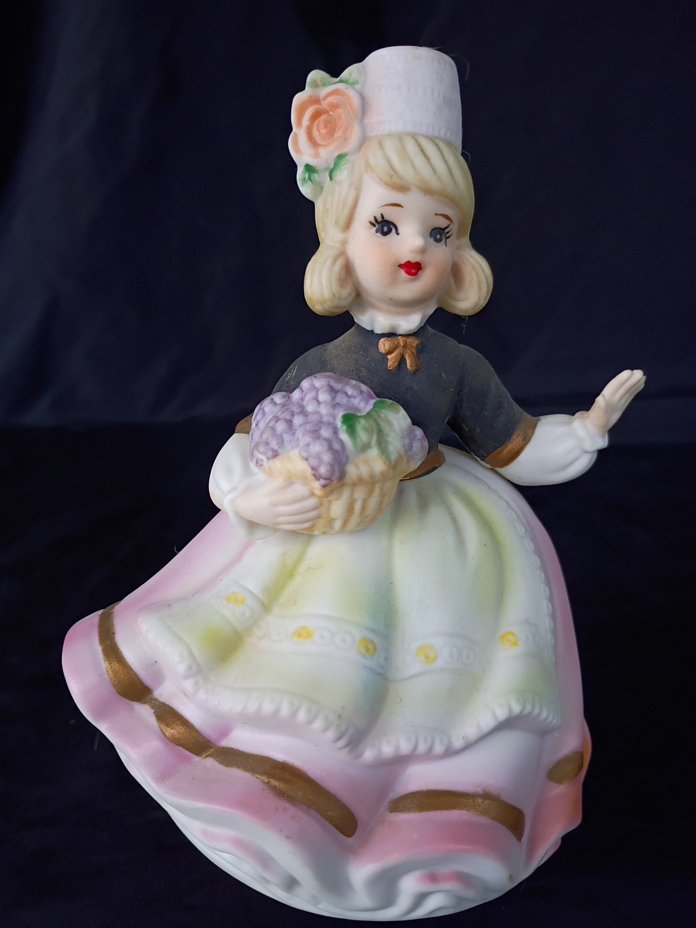 Vintage Sankyo Japan Music Box Wind-up Figurine WORKS